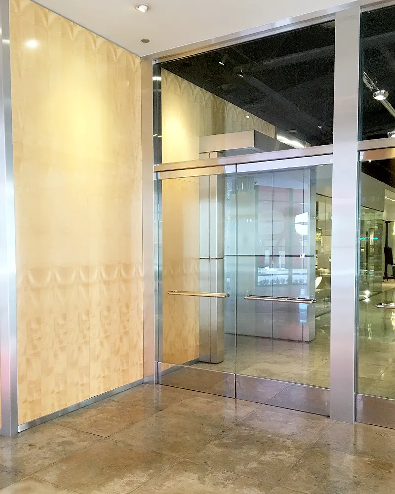 Frameless Glass Entrance Elevator Doors San Francisco