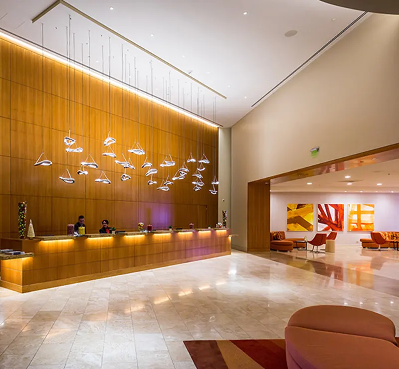 Hotels Entrance Interior Wood Designer Services