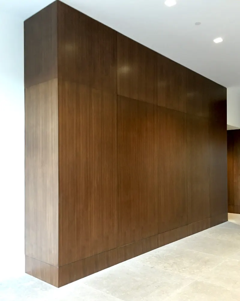 Wood Laminated Design Works for Hospitals & Retail Stores